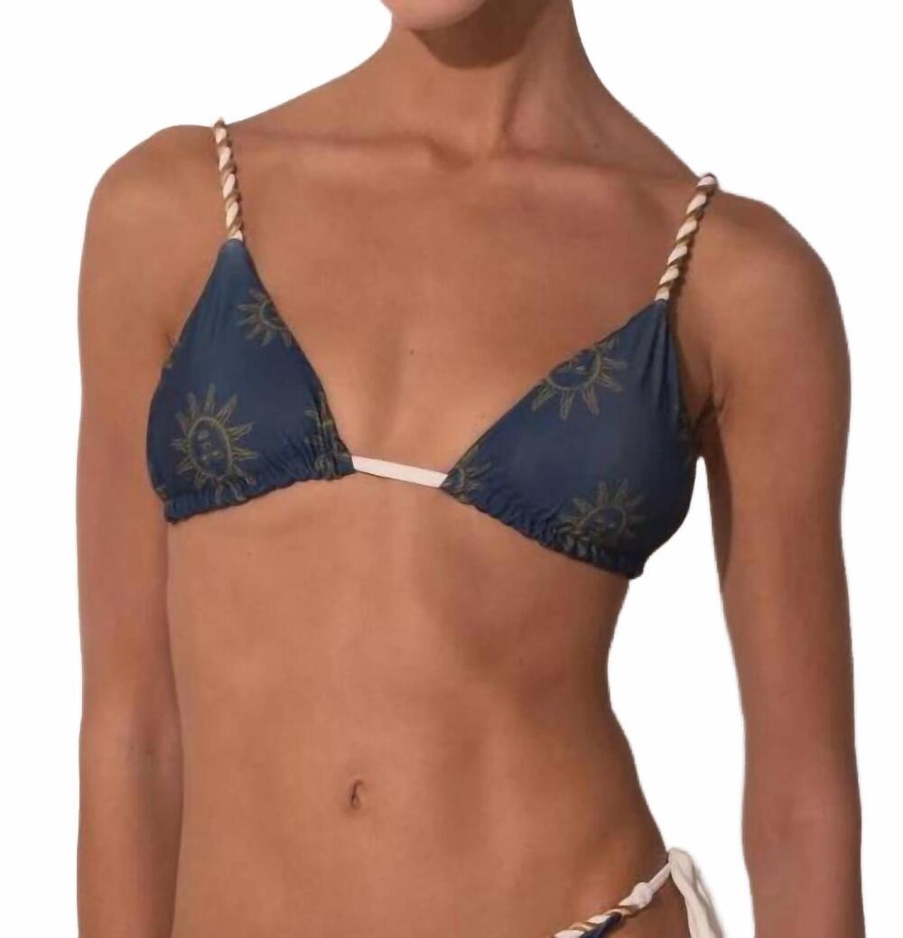 NEW ANCORA women's the sunbathe braided top in blue